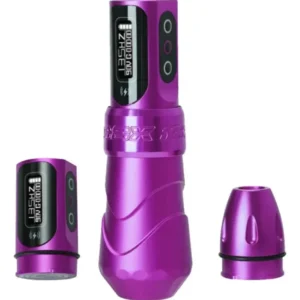 máquina de tatuagem xnet flux max rosa + adaptador para cabo rca