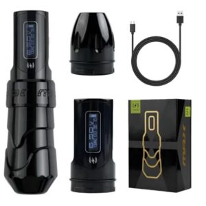 máquina de tatuagem xnet flux digital c duas baterias cursor 4,0